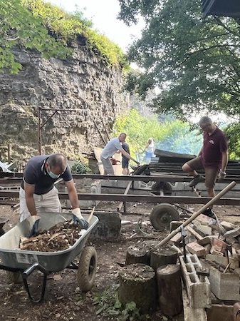 Chantier de restauration du château
